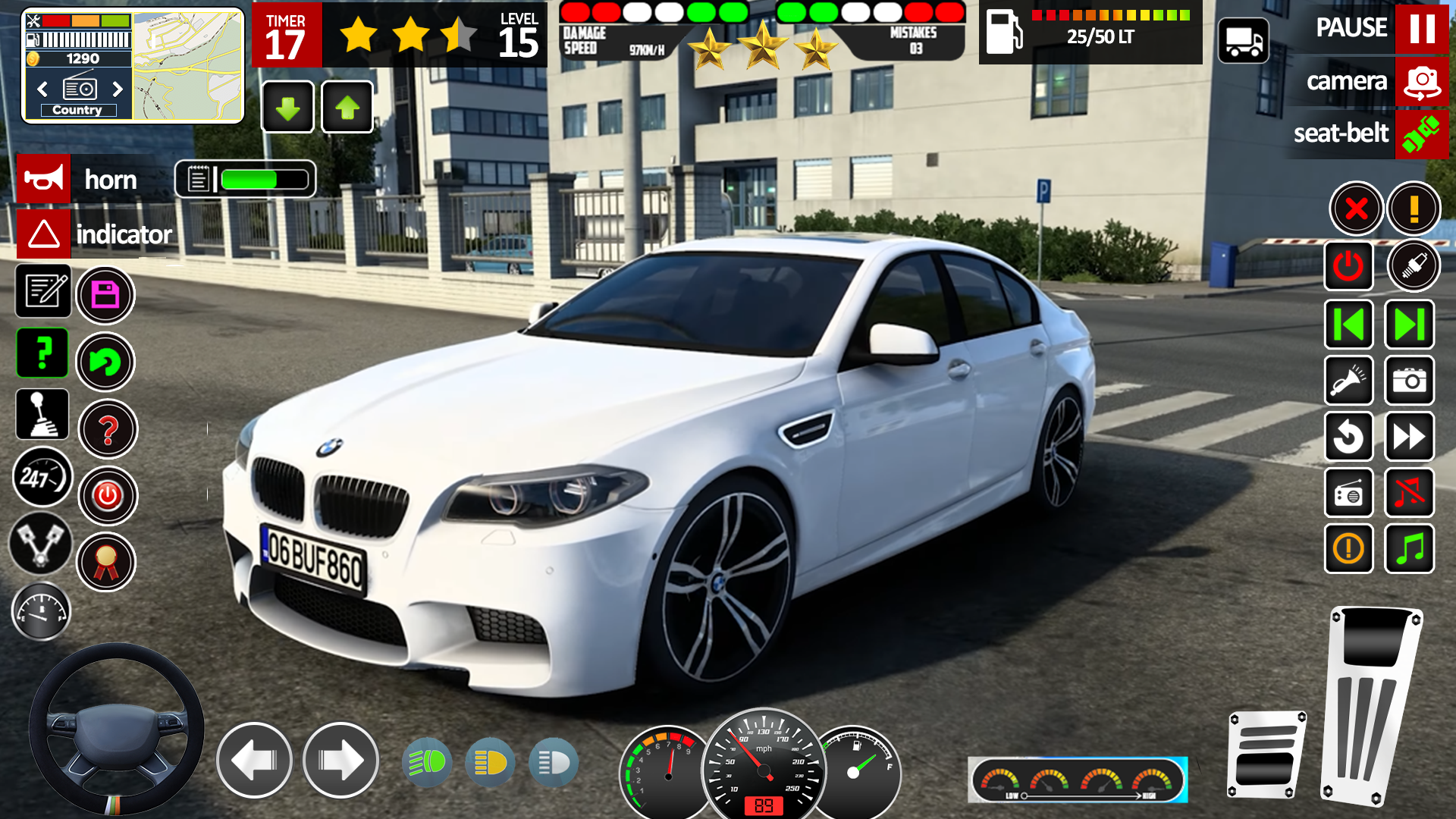 City Car Game Driving School Game Screenshot