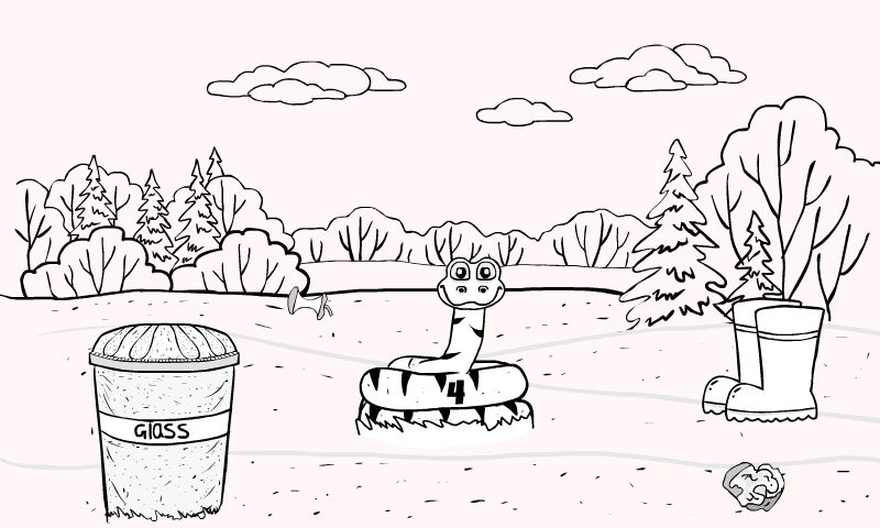 Black And White Forest Game Screenshot