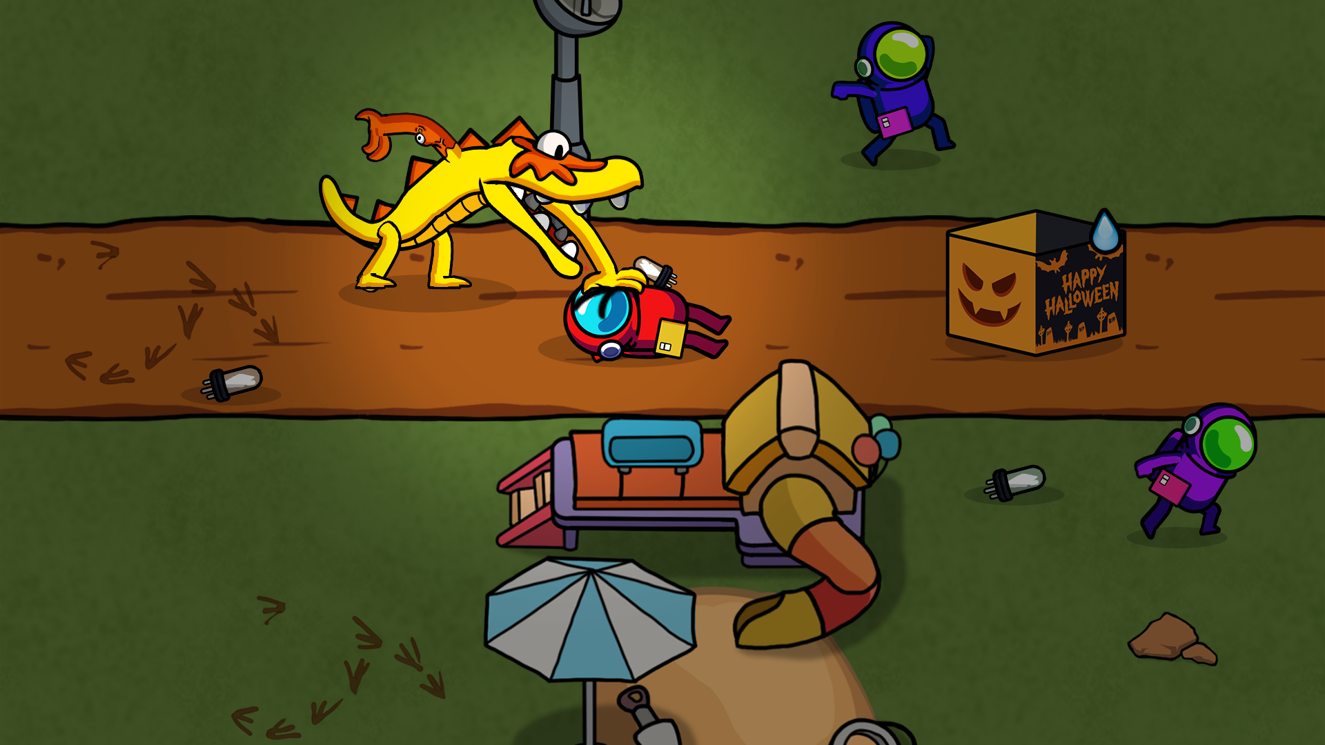 Screenshot of Survivor In Rainbow Monster