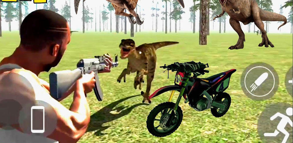 Индийский Динозавр За Рулем Велосипеда Мобильная Версия Андроид.