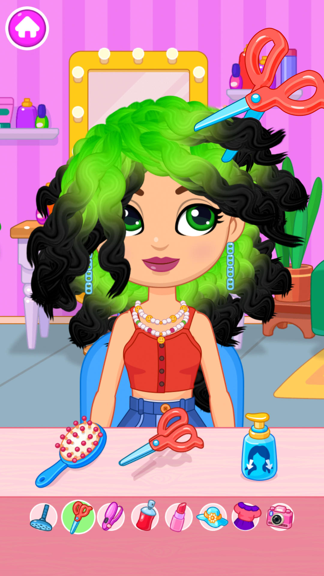 Hair salon Game Screenshot
