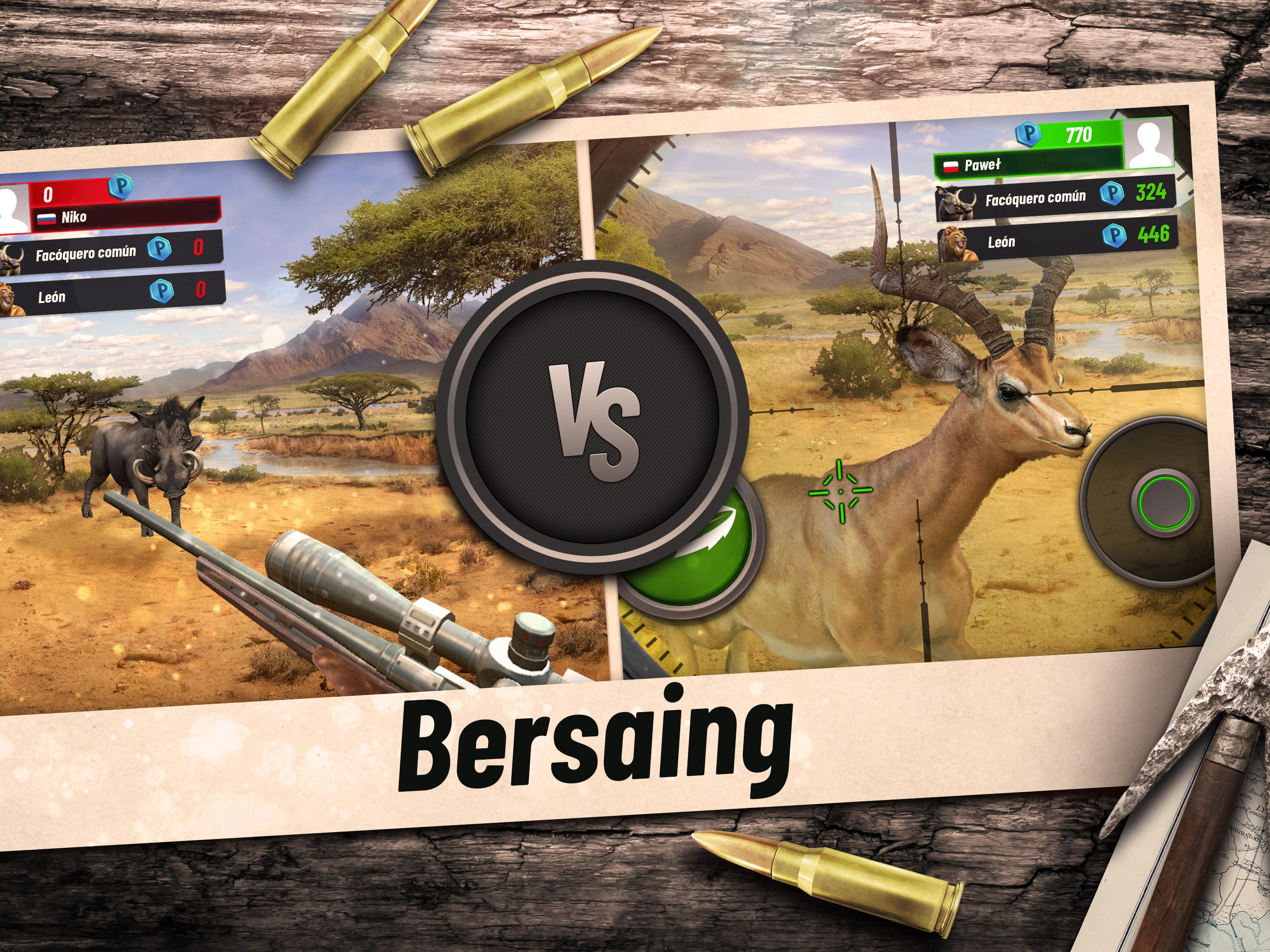 Cuplikan Layar Game Hunting Clash: Permainan Berburu Hewan 3D