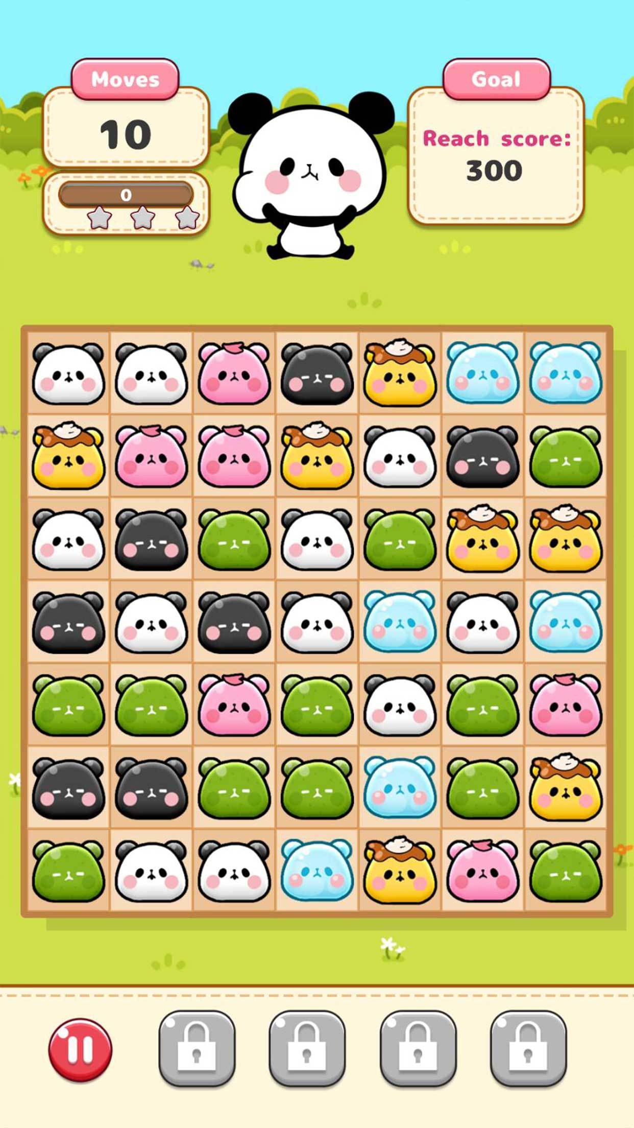 Puzzle Tours MOCHI MOCHI PANDA Game Screenshot