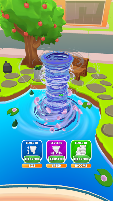 Idle Tornado 3D Game Screenshot