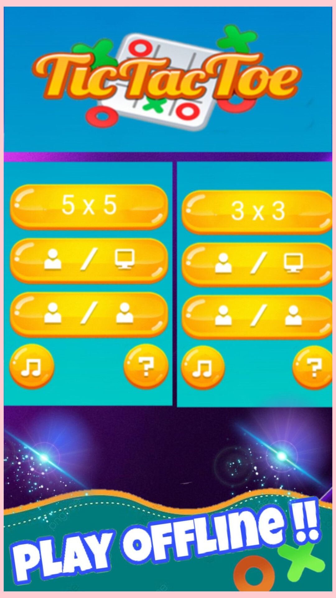 XO Game 2024: Tic Tac Toe 3×3 Game Screenshot