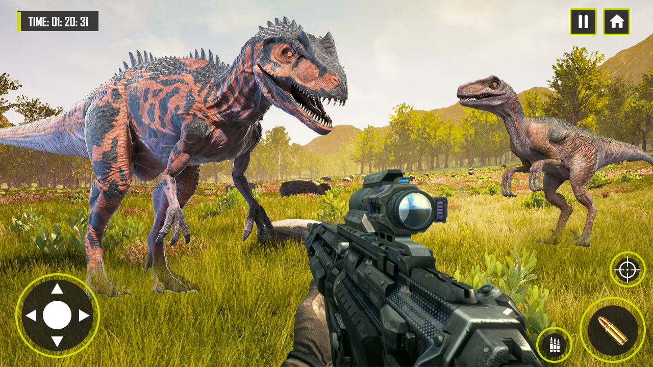 Wild Dinosaur Hunting Games 3D ゲームのスクリーンショット