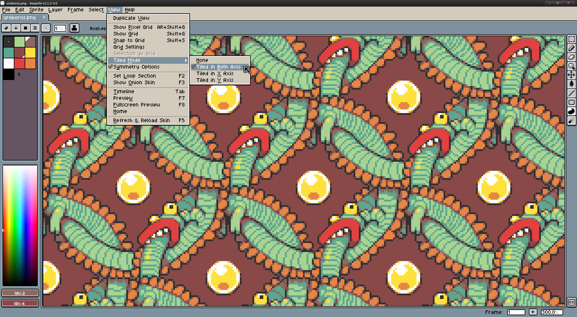 Screenshot of Aseprite