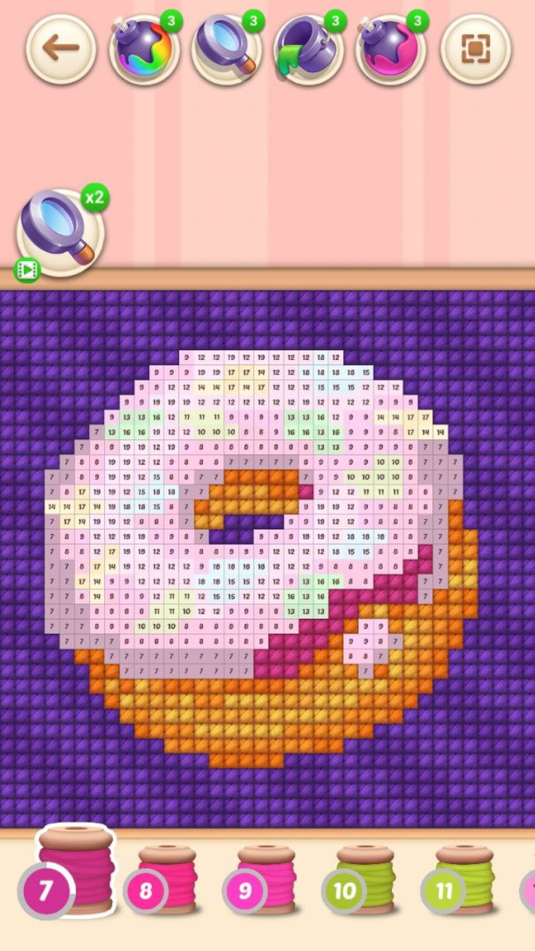 Аrt cross stitch Game Screenshot