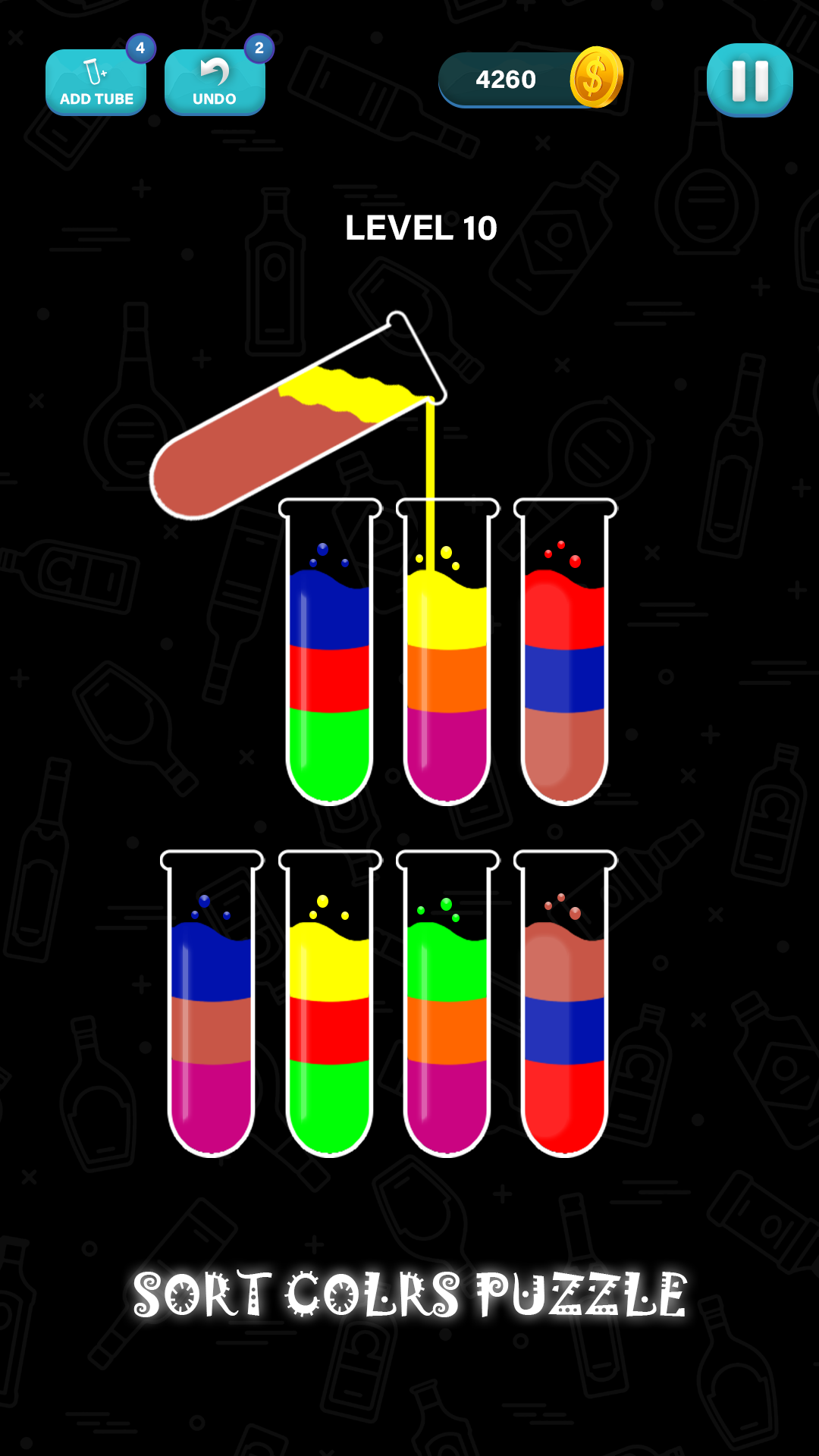 Water Sort Puzzle Game 3D Game Screenshot