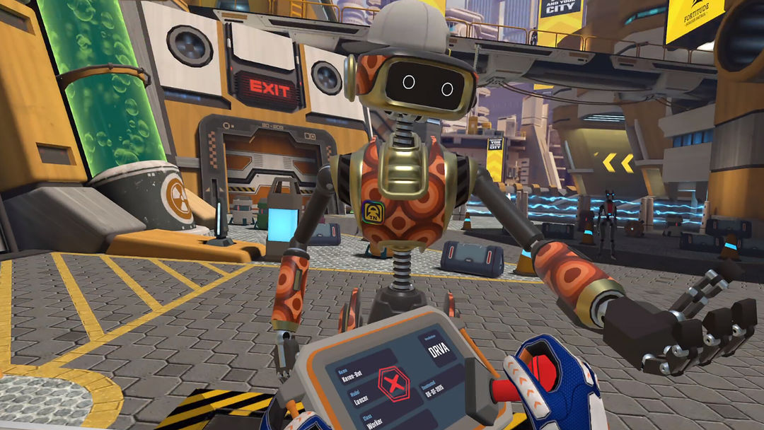 Screenshot of Border Bots VR