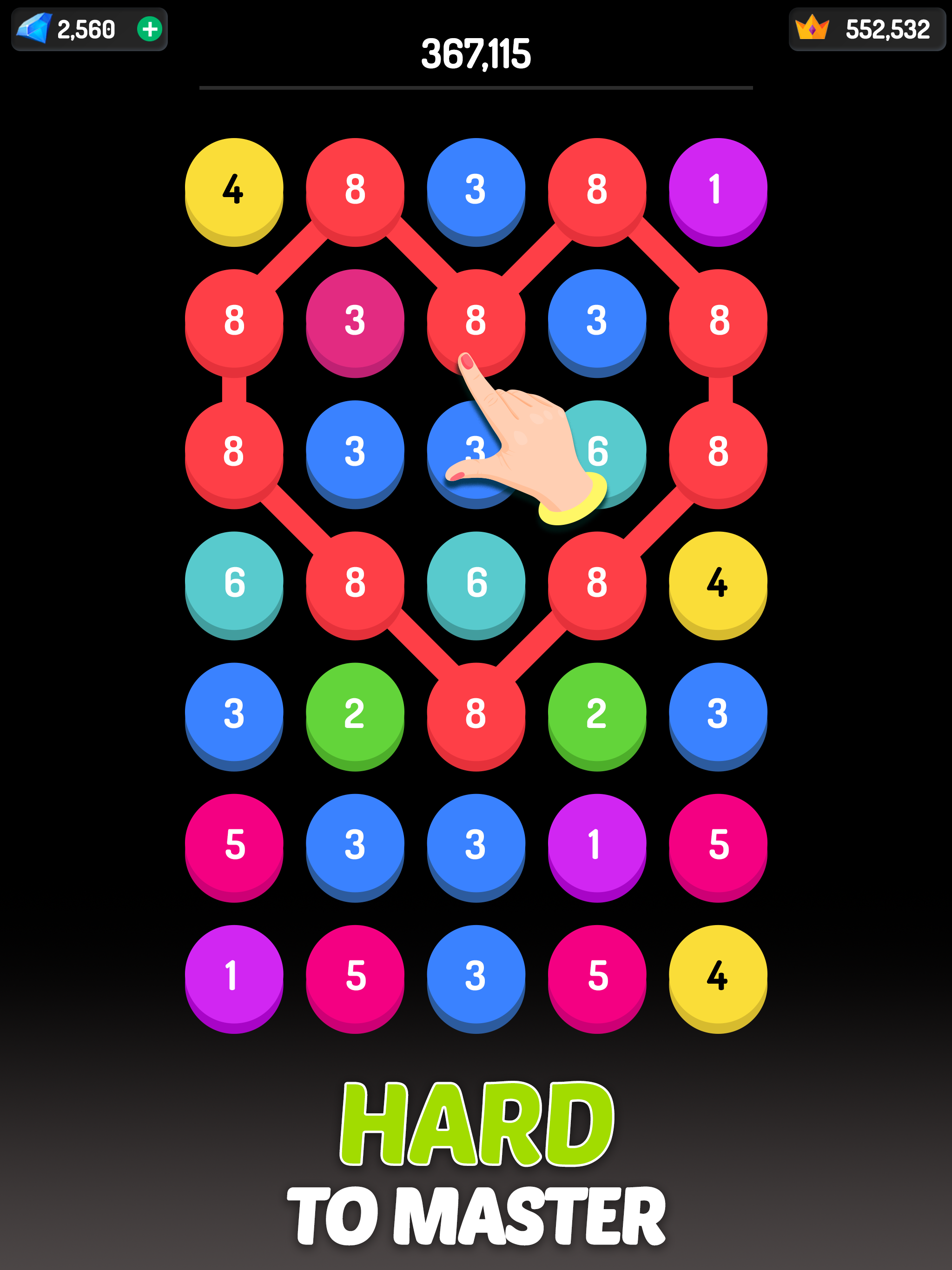 Merge Dots - Number Match Game Game Screenshot
