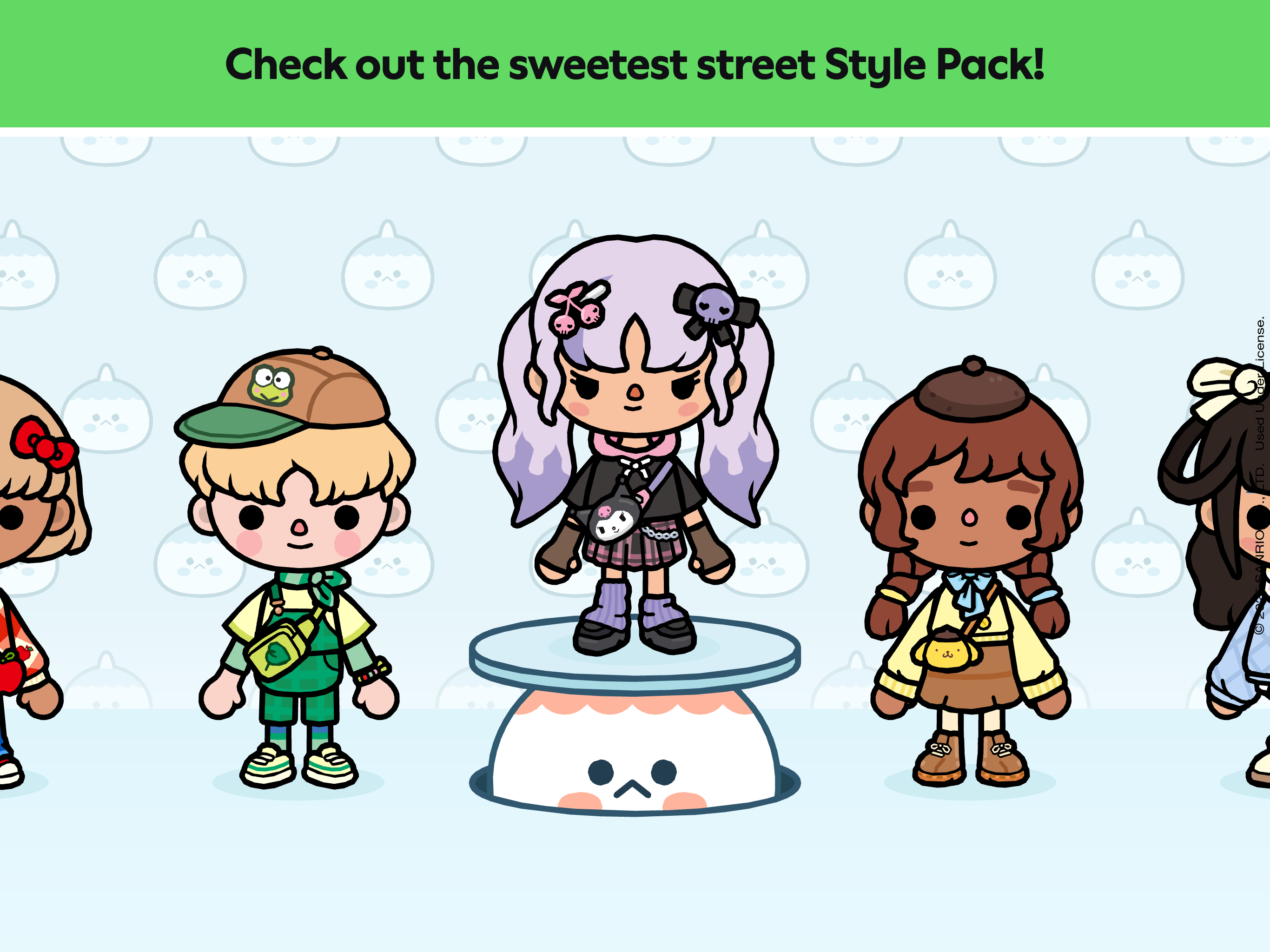 Cuplikan Layar Game Toca Boca World x Hello Kitty