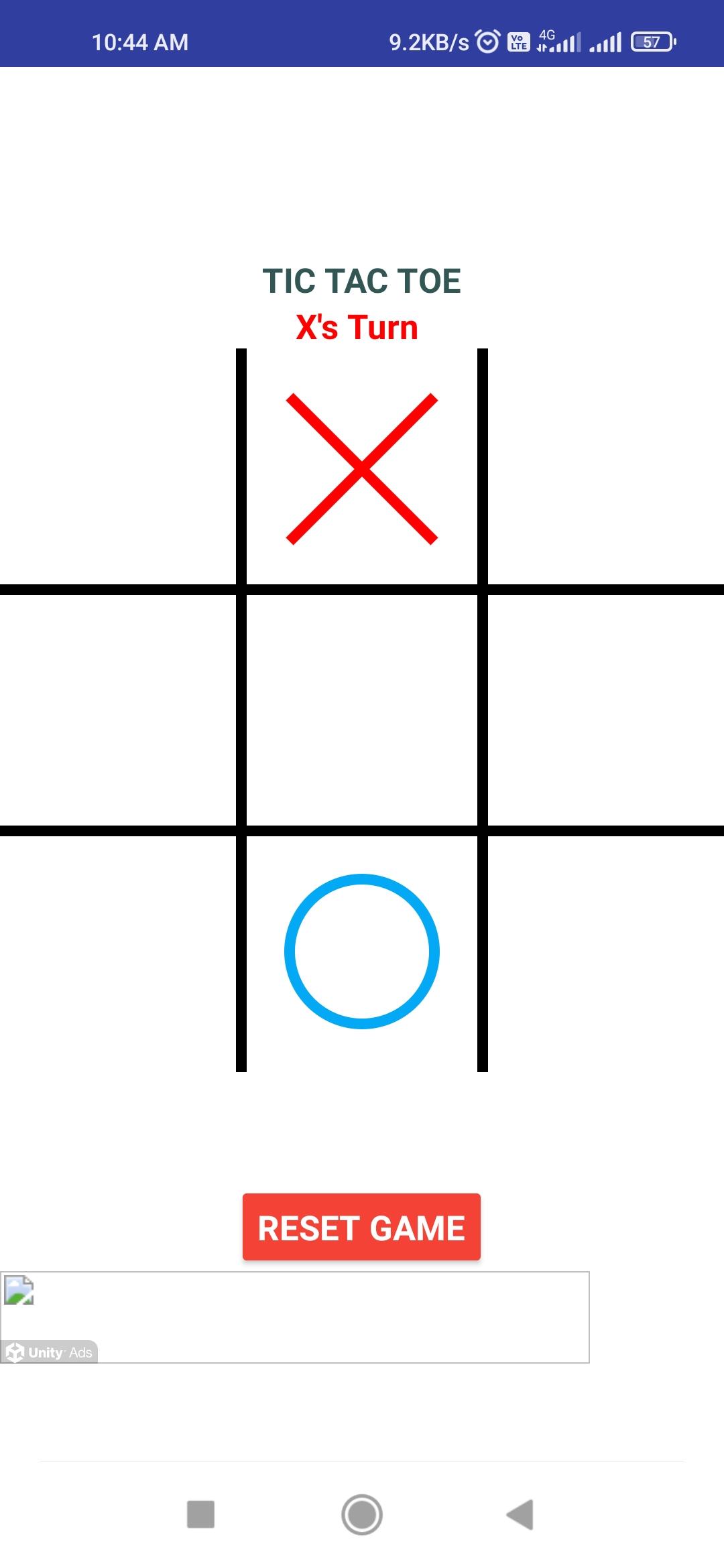 Tic Tac Toe Game Screenshot