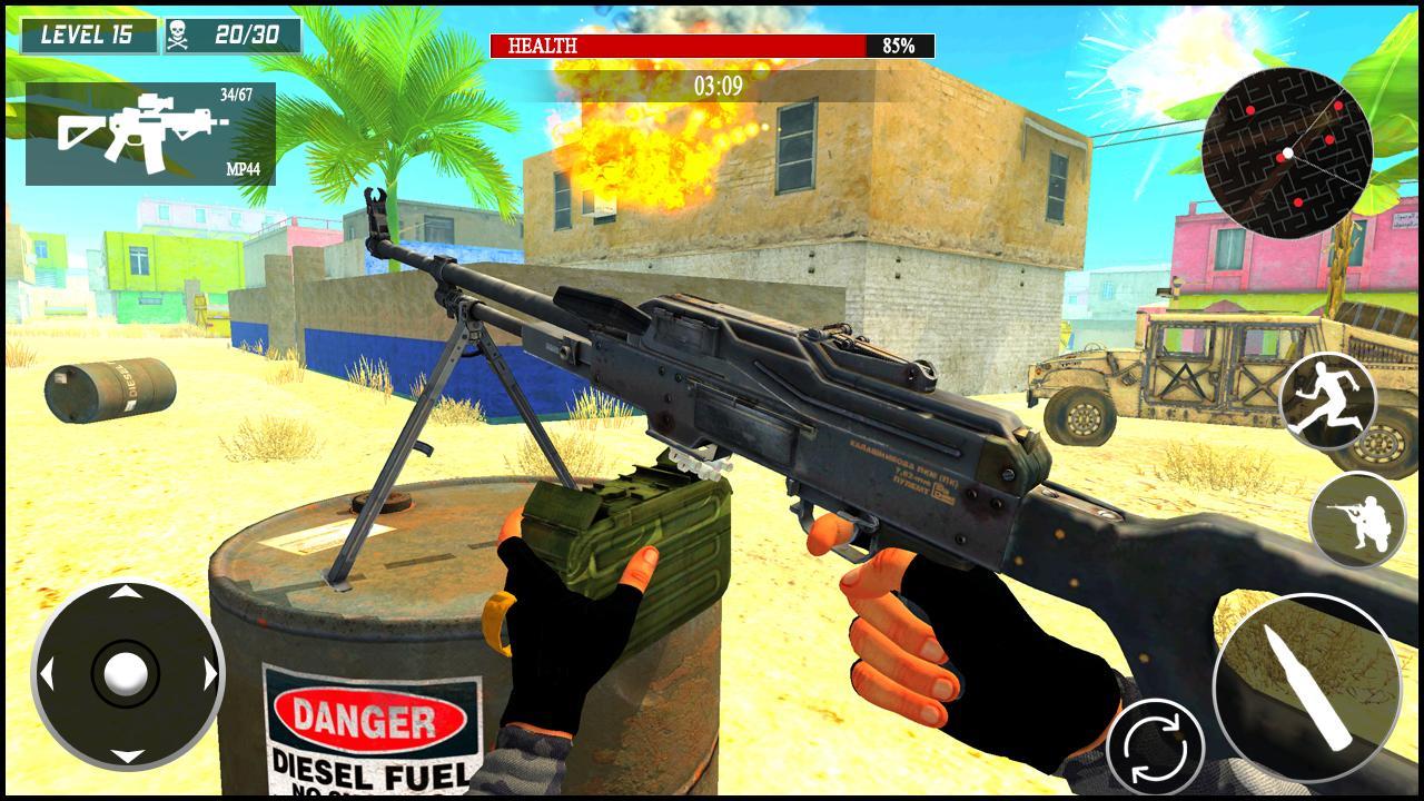 Screenshot of Call of Gun Fire Duty: Offline War Shooting Games