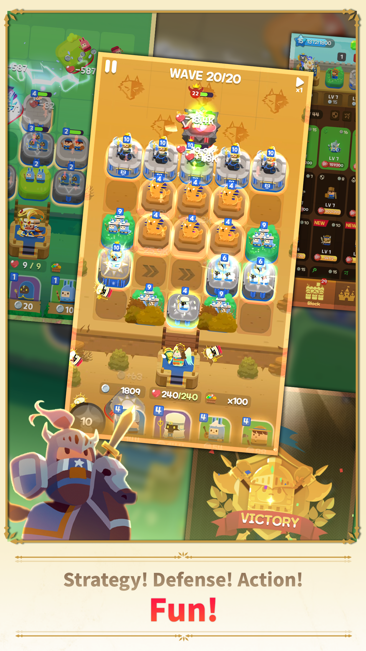 Merge Tactics: Kingdom Defense Game Screenshot