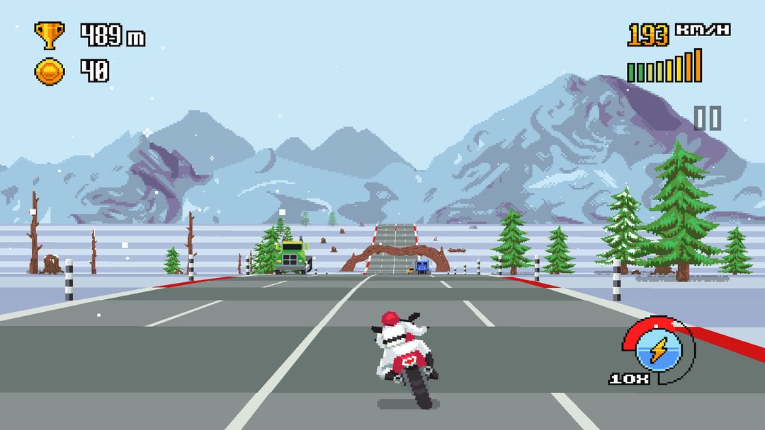 Retro Highway screenshot game