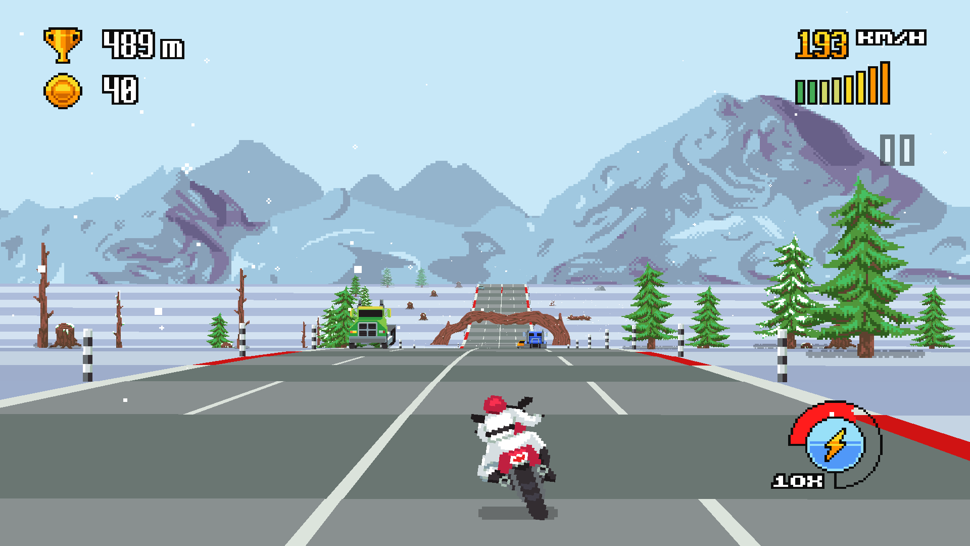 Retro Highway Game Screenshot