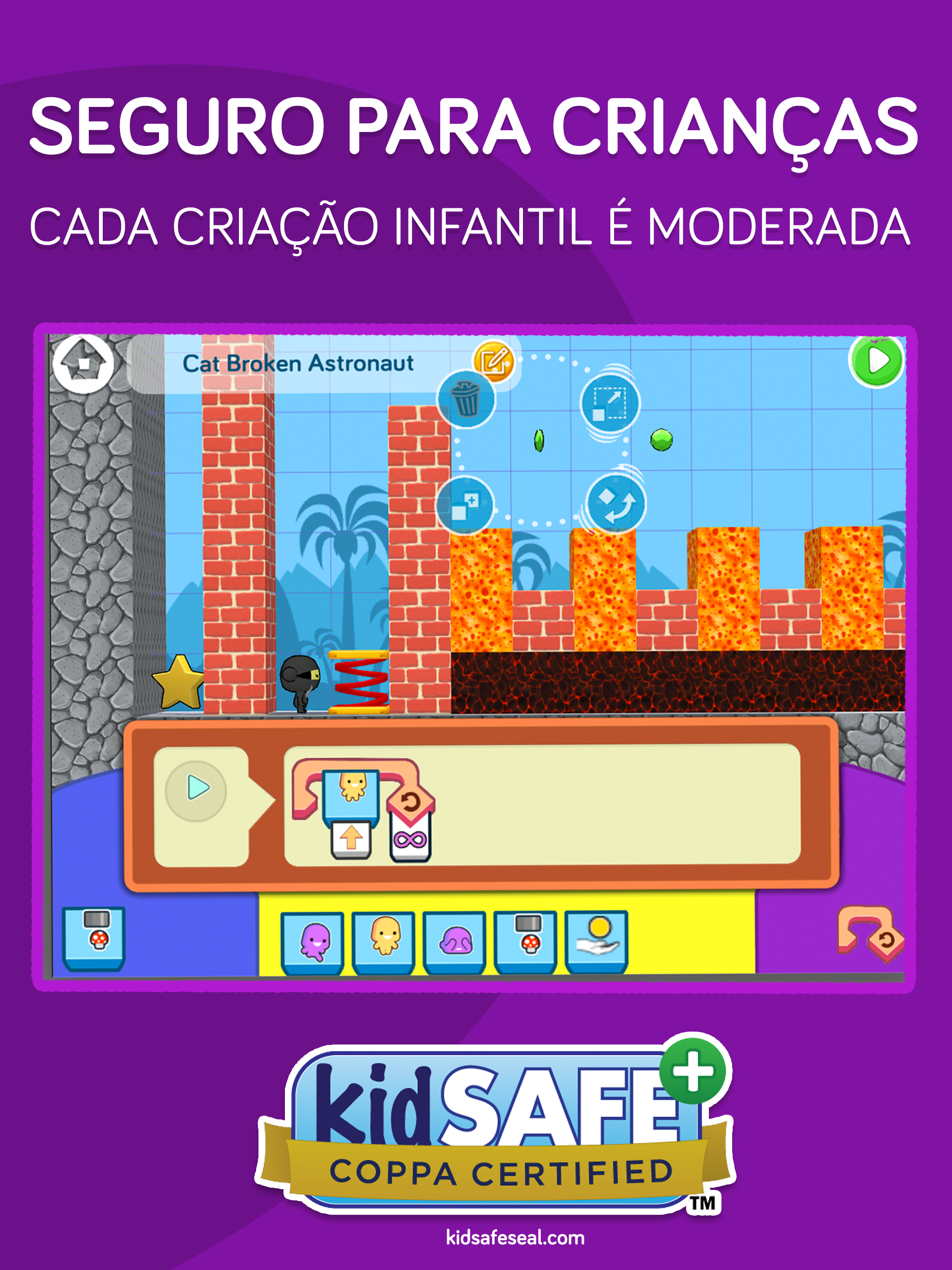 Captura de Tela do Jogo codeSpark codificação infantil