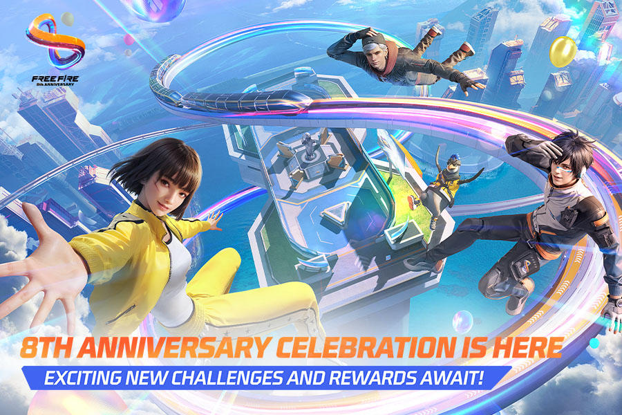 Screenshot of the video of Free Fire: 8th Anniversary!
