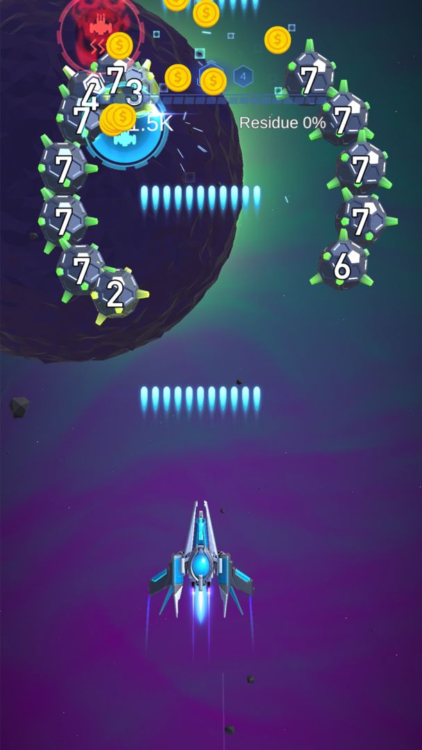 Dust Settle 3D - Galaxy Attack screenshot game