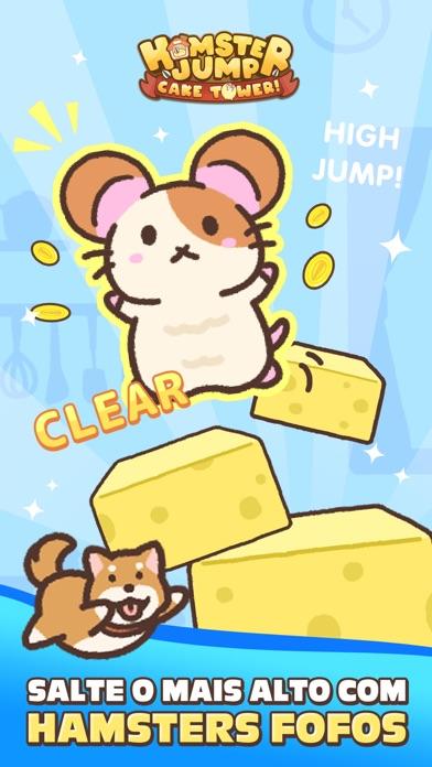 Captura de Tela do Jogo Hamster Jump: Cake Tower!