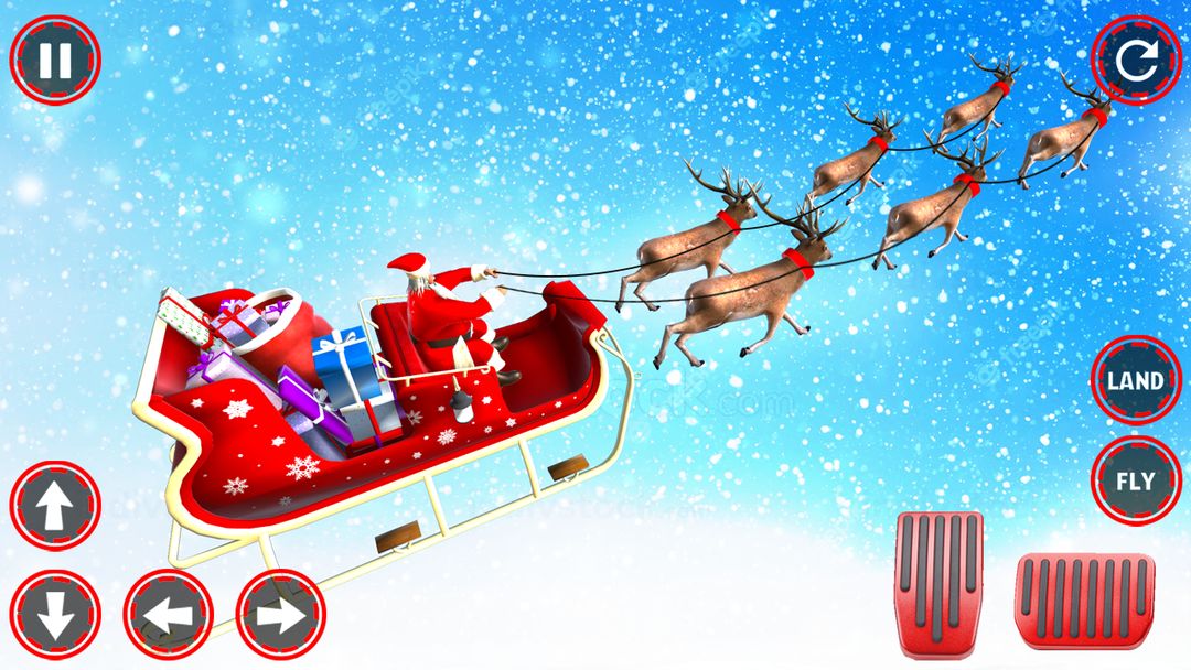 산타 크리스마스 선물 배달 게임 스크린 샷
