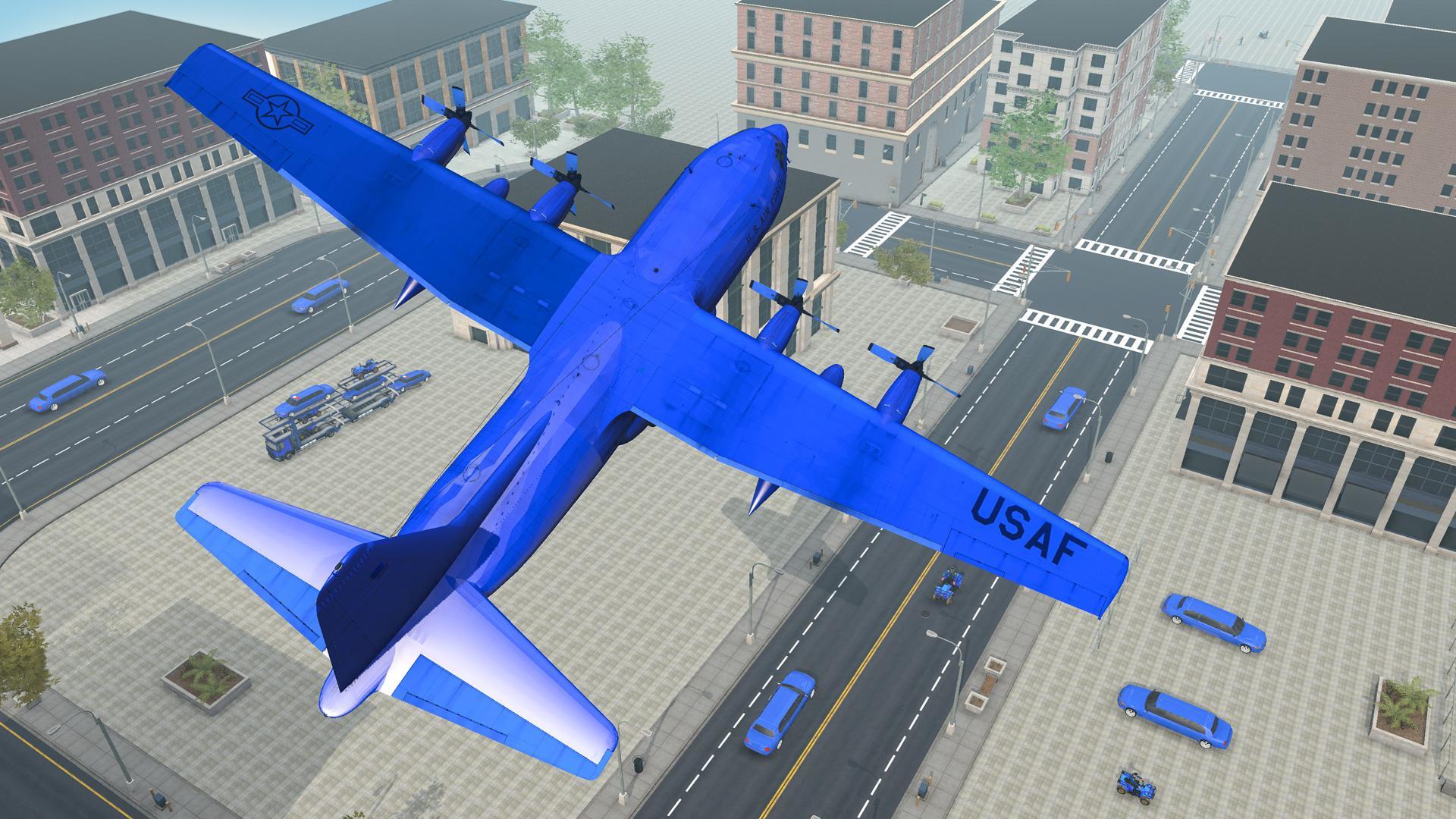 US Police limousine Car Quad Bike Transporter Game Game Screenshot
