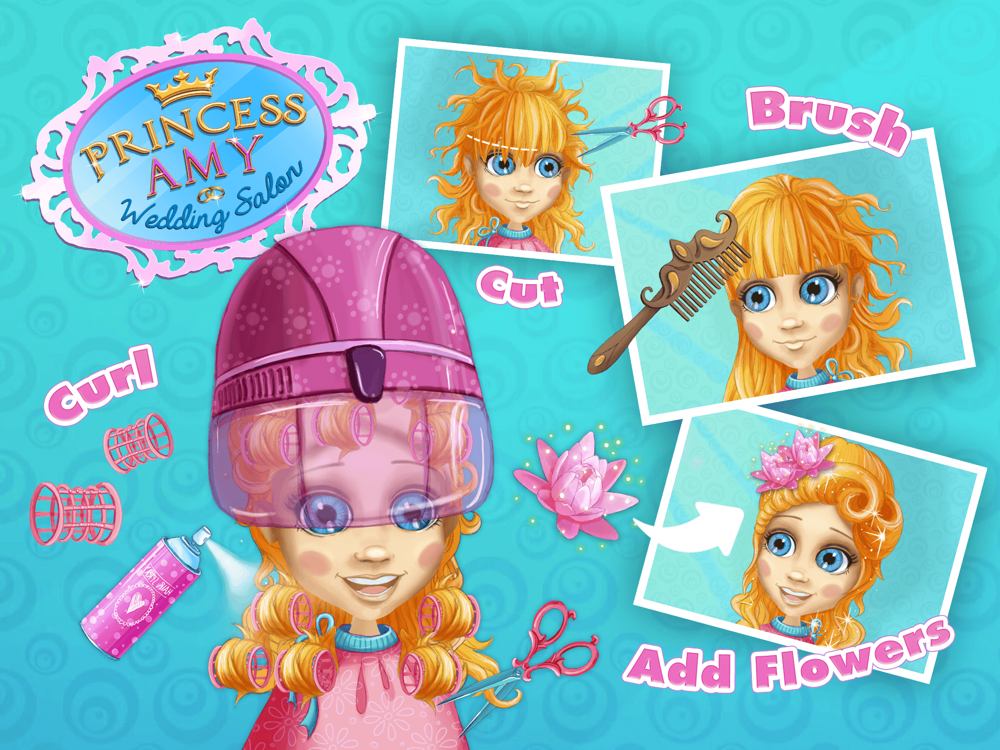 Cuplikan Layar Game Princess Amy Wedding Salon