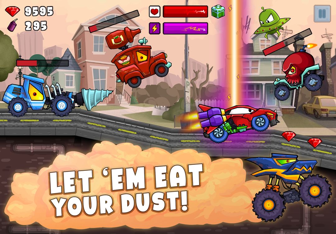 Screenshot of Car Eats Car 2 - Racing Game
