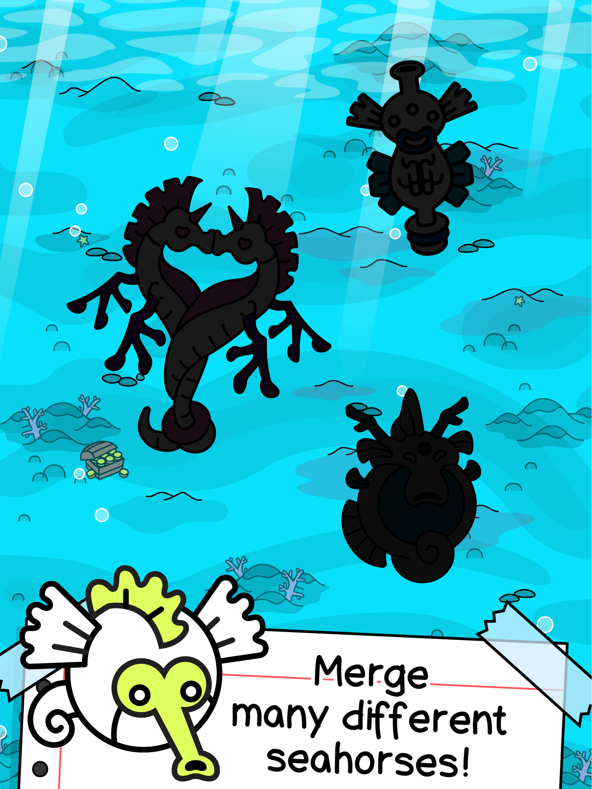 Seahorse Evolution: Sea Mutant Game Screenshot