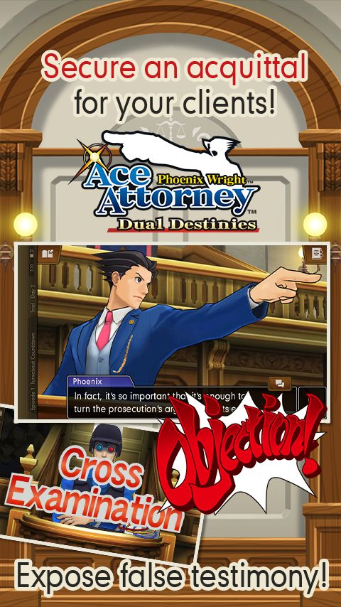 Ace Attorney: Dual Destinies ภาพหน้าจอเกม
