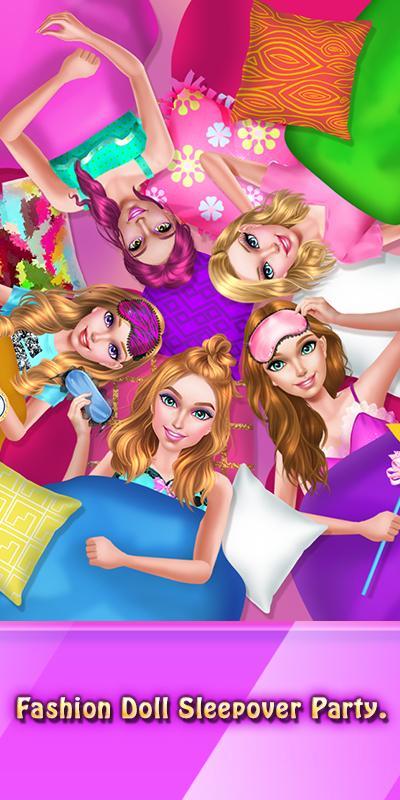 Fashion Doll - Sleepover Party Game Screenshot