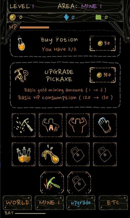 Golden Pickax EX Game Screenshot