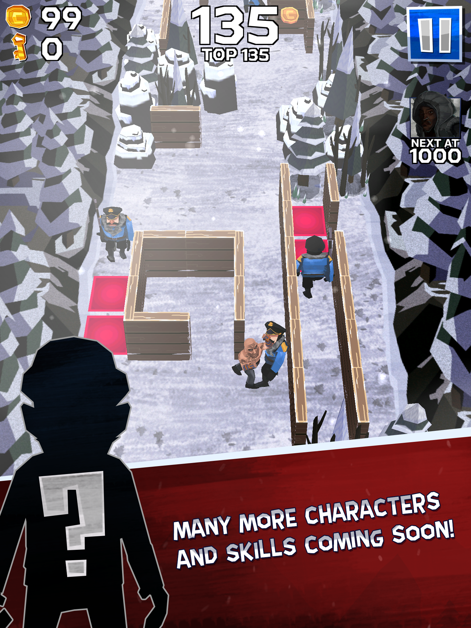 Winter Fugitives Game Screenshot