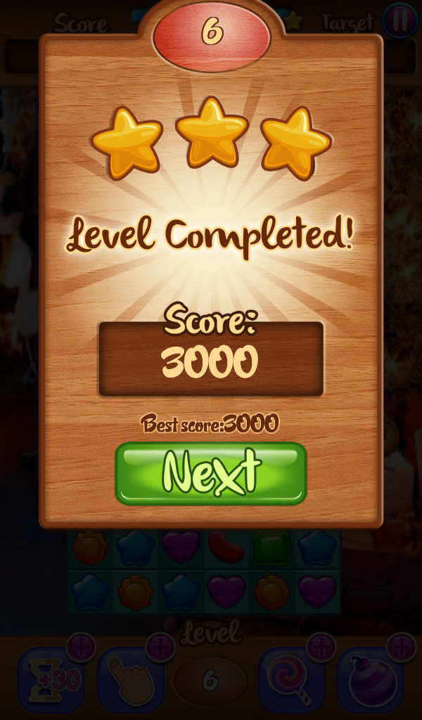 Match 3: Christmas Spirit Game Screenshot
