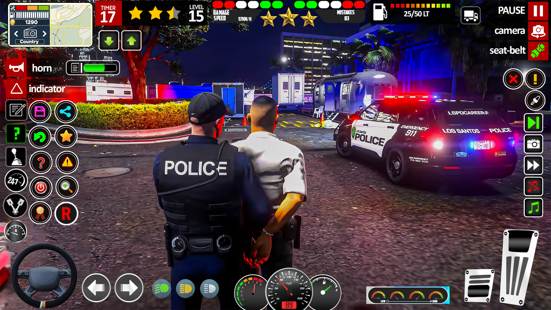 City Cop Car Chase Game Game Screenshot