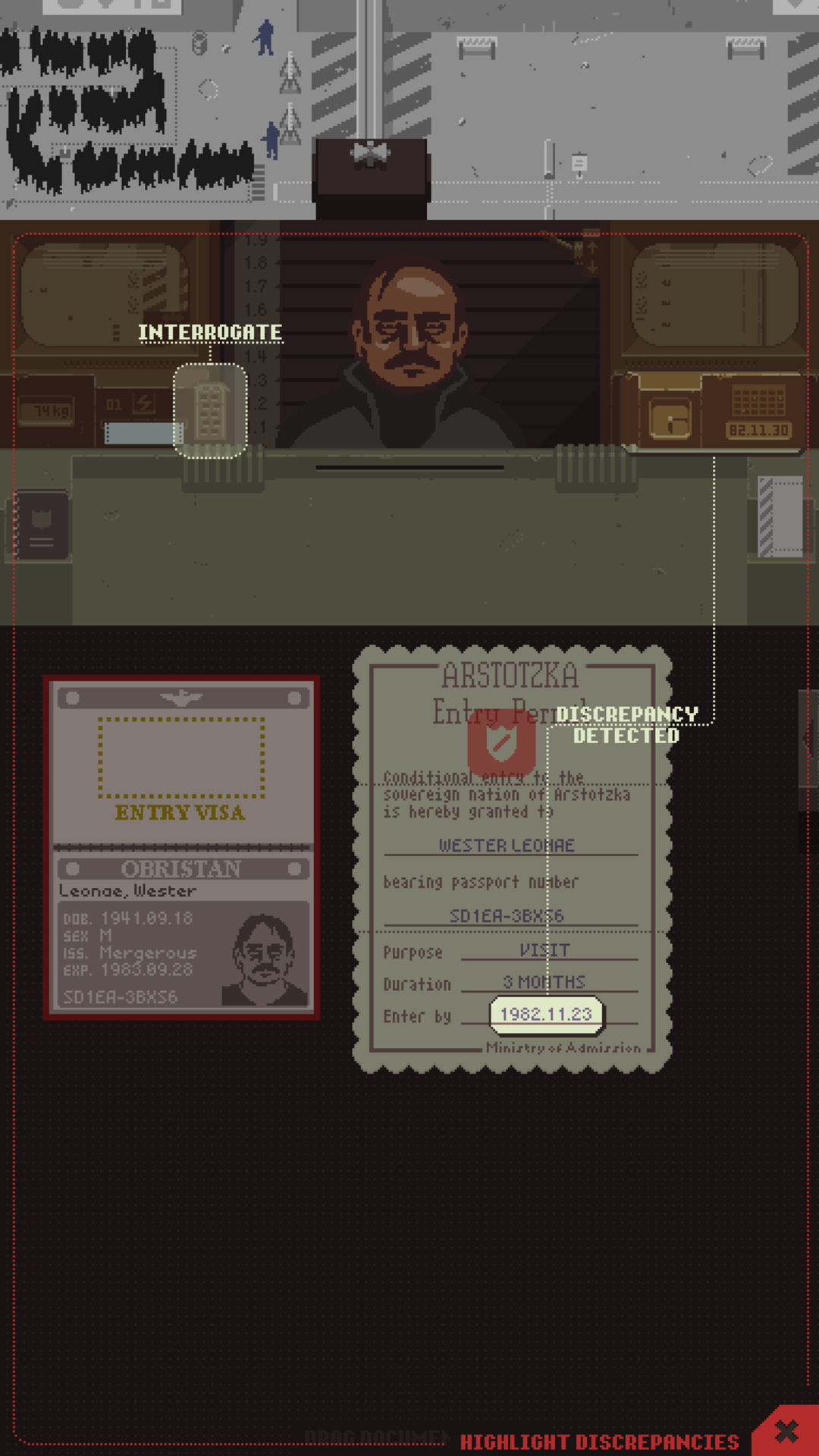 Papers, Please screenshot game