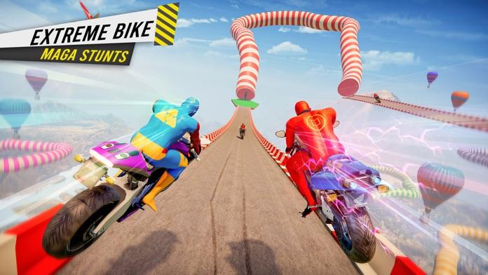Screenshot of Crazy Bike Stunt Racing Games