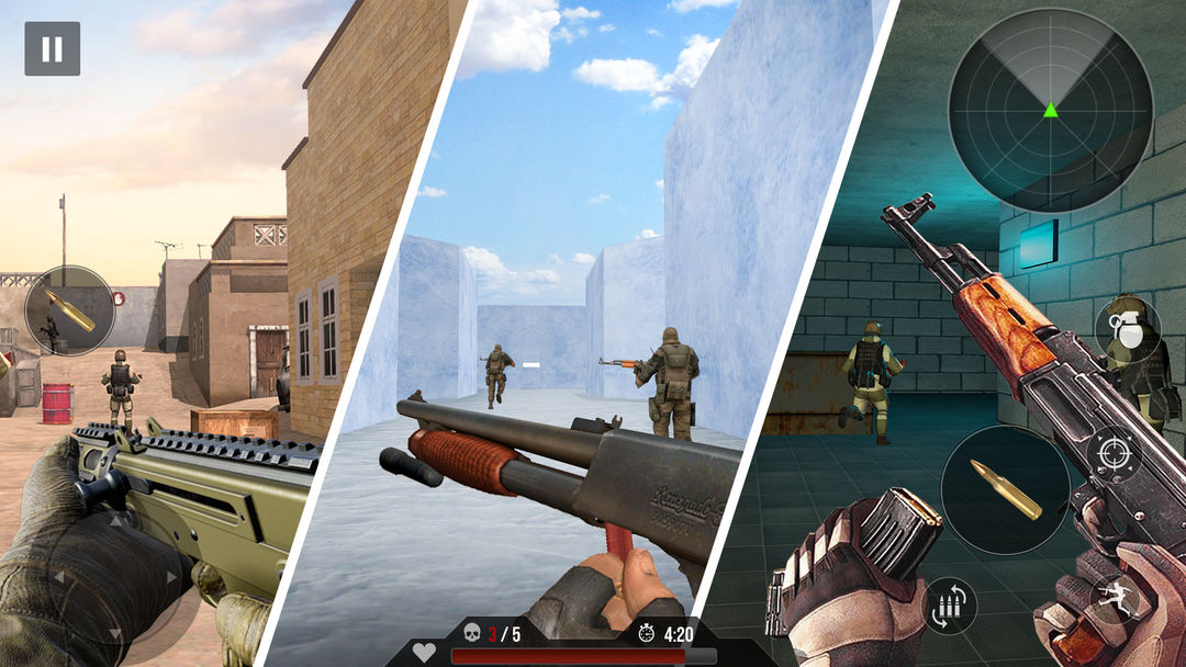 총 게임 오프라인: 전쟁 슈팅 게임 게임 스크린 샷