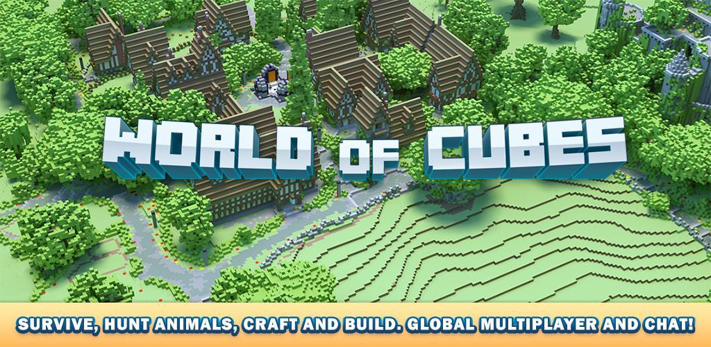Banner of World of Cubes Survival Craft 