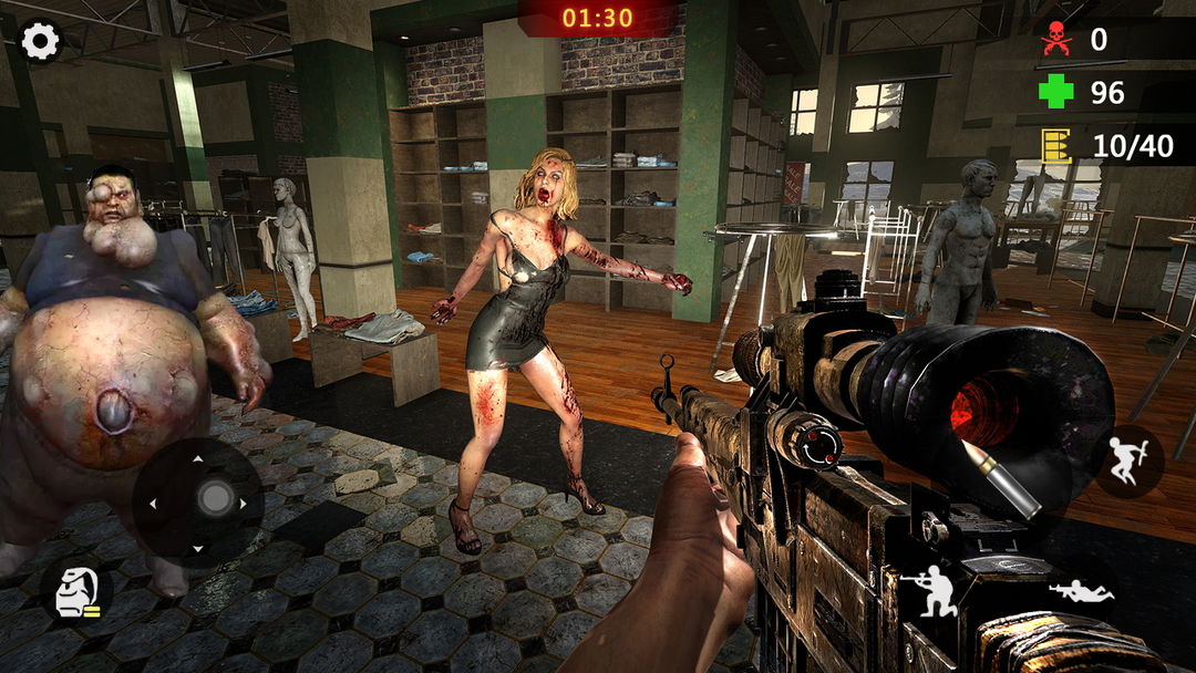 Zombie Trigger：喪屍槍戰射擊遊戲，逃離殭屍潮遊戲截圖