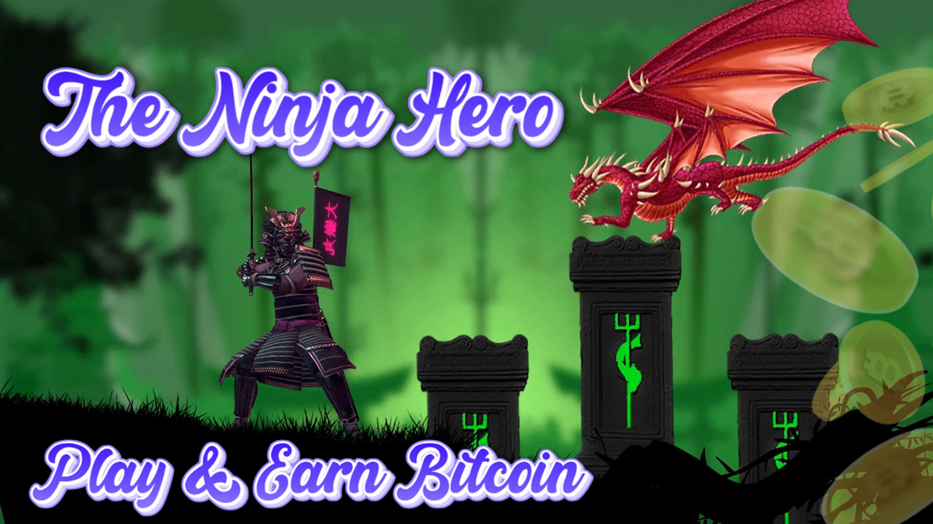 Cuplikan Layar Game Ninja vs Samurai Earn BTC