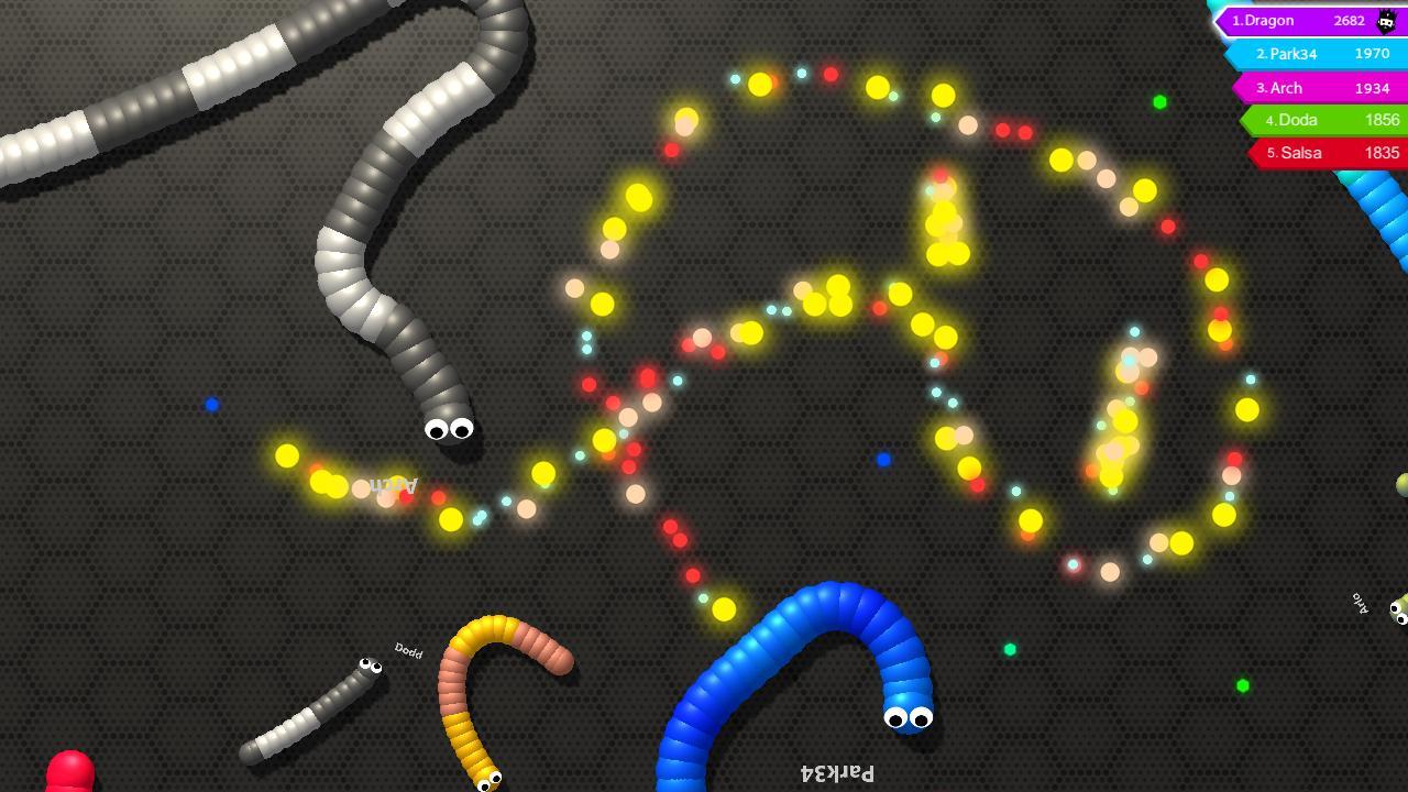 Slithering Snake.io Game Screenshot