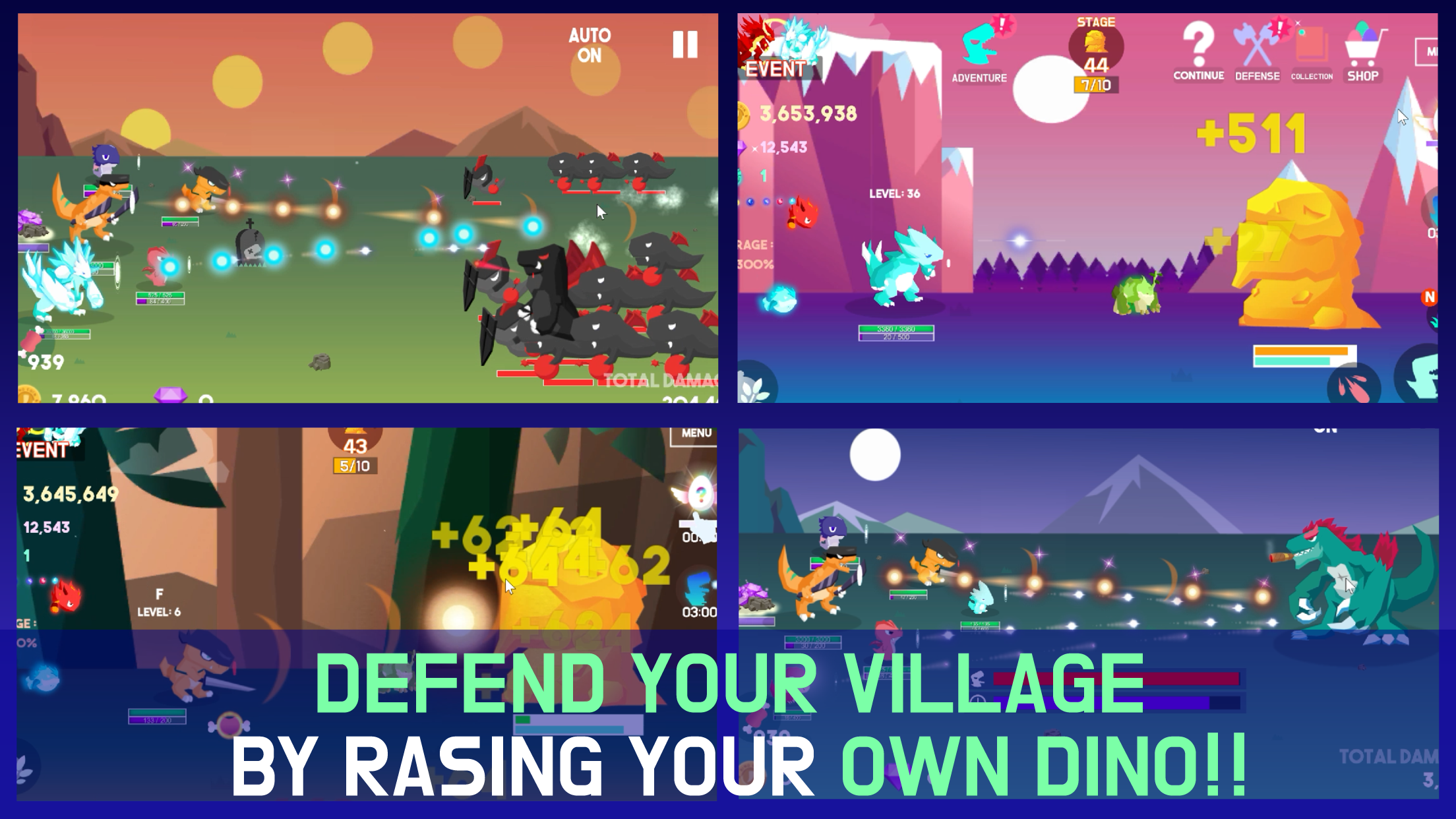 Tap Tap Dino : Dino Evolution  Game Screenshot