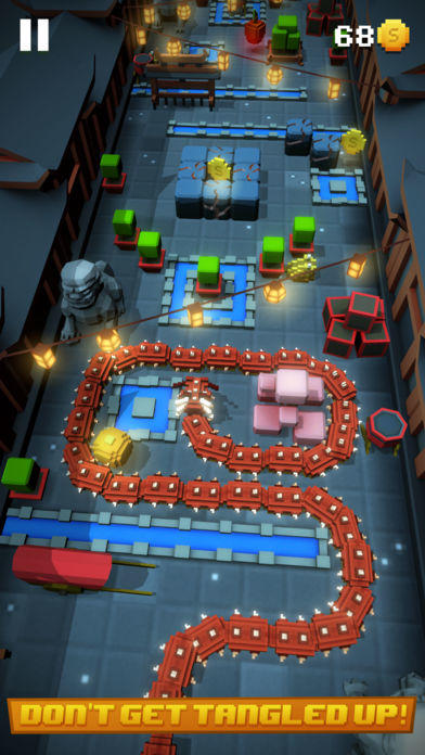 Blocky Snakes Game Screenshot