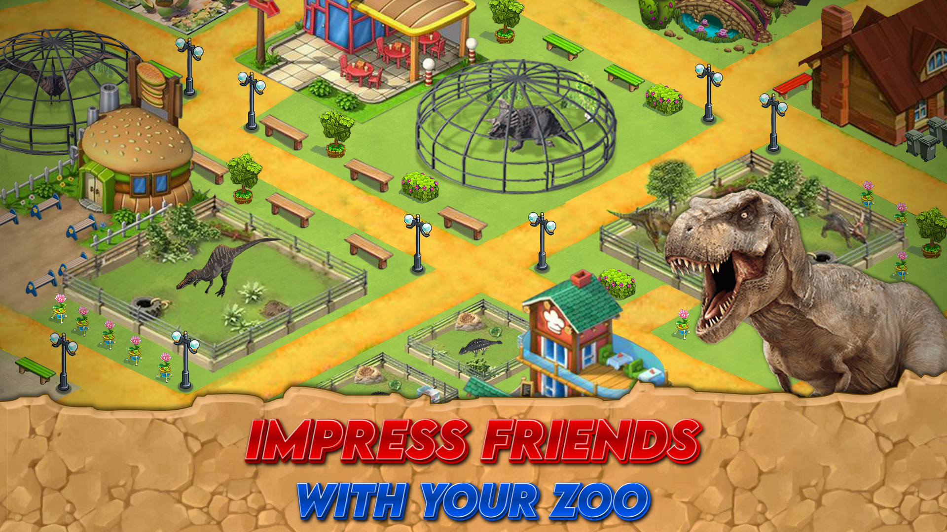 Idle Dino Zoo Game Animal Park ภาพหน้าจอเกม