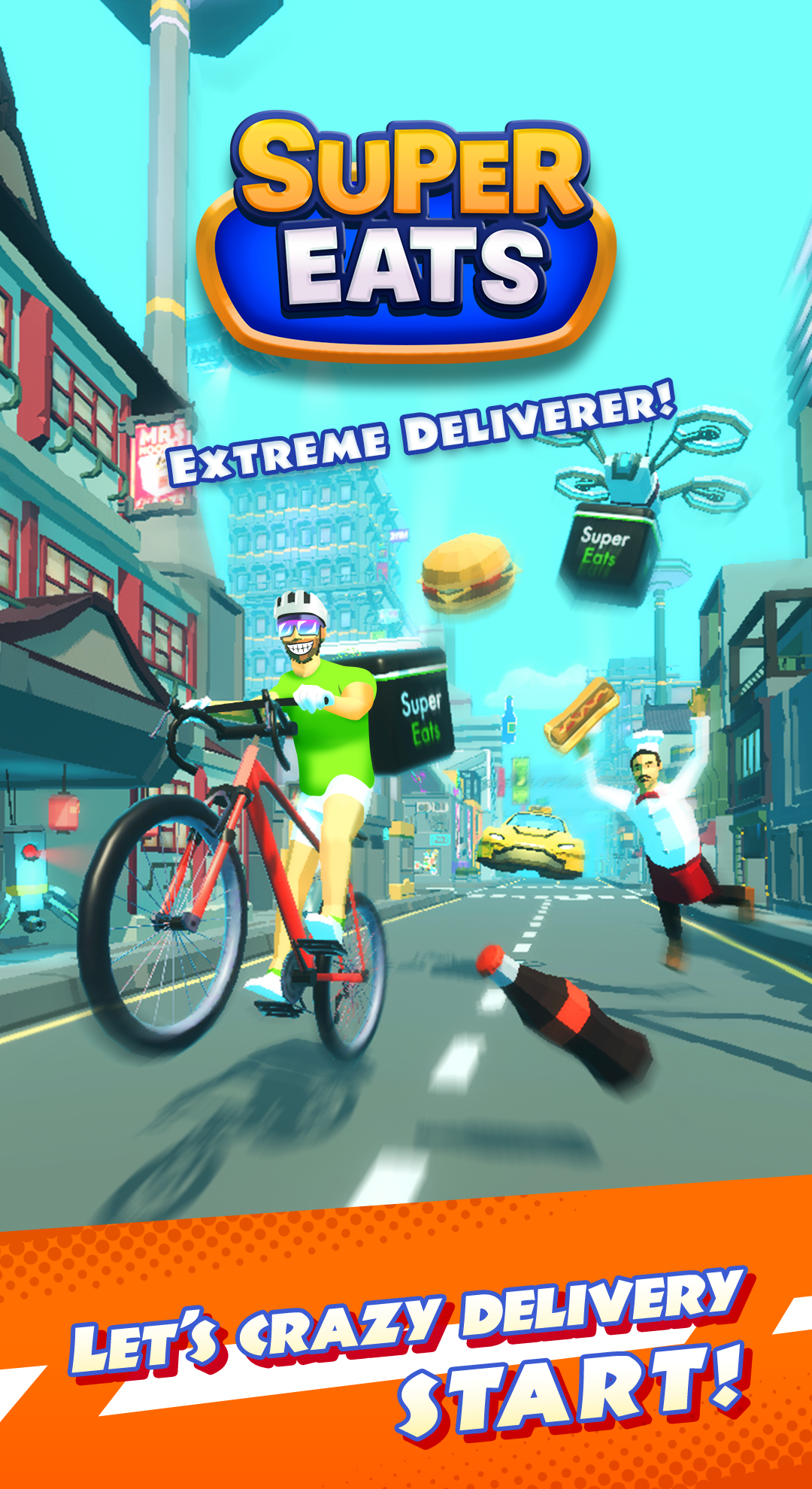 Cuplikan Layar Game Super Eats ~Extreme delivery~