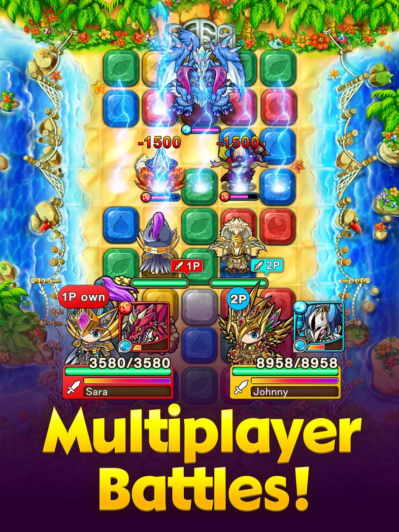 Screenshot of Mega Monster Legends-Puzzle & RPG Adventure Game