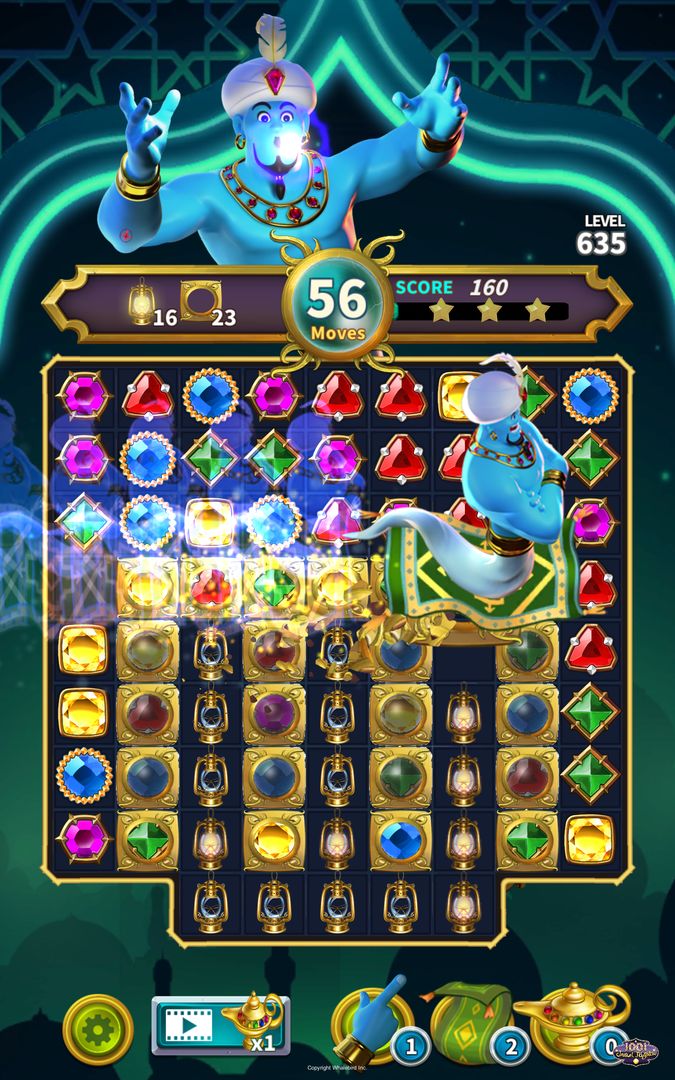 1001 Jewel Nights-Match 3 Puzzle ภาพหน้าจอเกม
