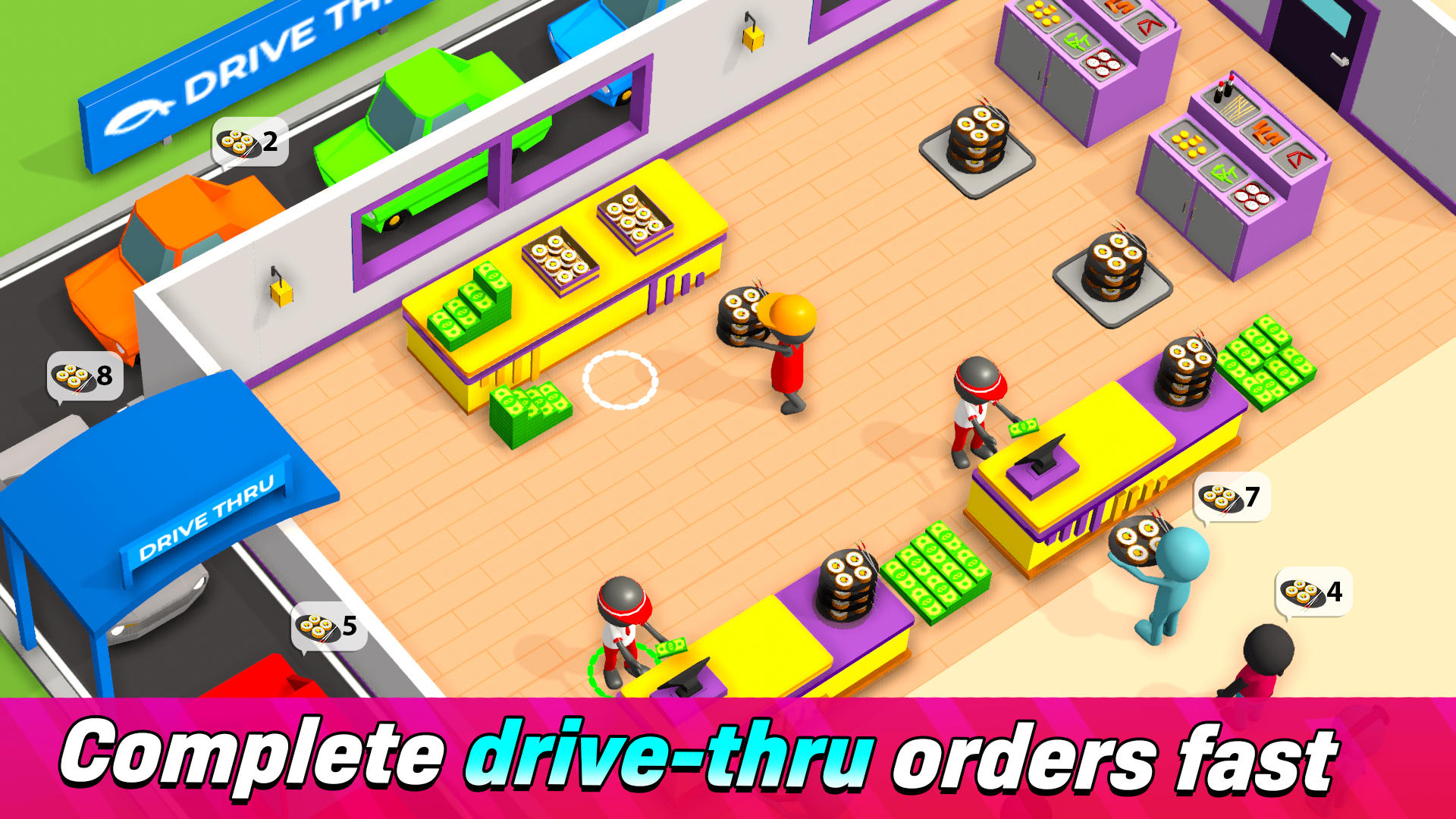 Captura de Tela do Jogo Sushi Cook!